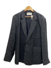 テーラードジャケット/38/リネン/BLK/12610107/Boyfriend Linen Jacket
