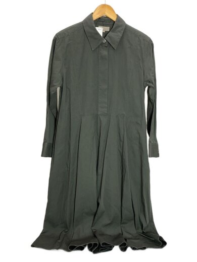 商品画像：シャツワンピース/1/コットン/GRN/無地/578-2258001 1