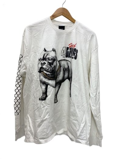 商品画像：長袖Tシャツ/XL/コットン/WHT// 1