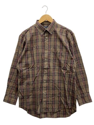 商品画像：長袖シャツ/L/コットン/BRW/チェック/BBW80-930// 1