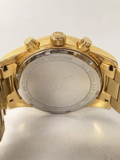 画像：MICHAEL KORSクォーツ腕時計/アナログ/ステンレス/ブルー/ゴールド/MK-72163