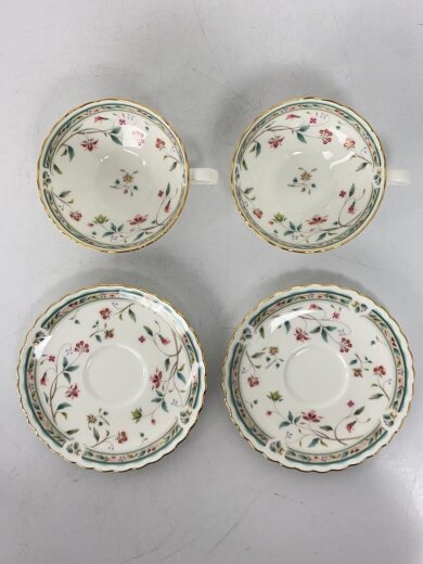 商品画像：ティータイムペアセット/4点セット/ホウィト/ボーンチャイナ/TP1004/4409-23 2