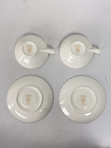 商品画像：ティータイムペアセット/4点セット/ホウィト/ボーンチャイナ/TP1004/4409-23 3
