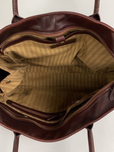 商品画像：Antique Box Tote NOAB/トートバッグ/レザー/ブラウン/無地 6