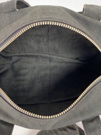 商品画像：SMOKY/ハンドバッグ/キャンバス/ブラック/無地 6