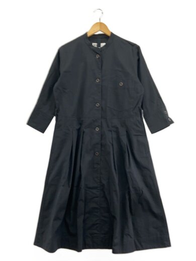 商品画像：長袖ワンピース/0/コットン/BLK/無地/595-3258501 1