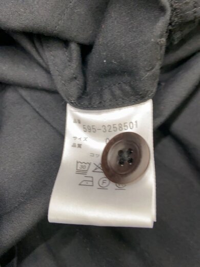 商品画像：長袖ワンピース/0/コットン/BLK/無地/595-3258501 6