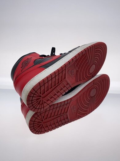 商品画像：AIR JORDAN 1 MID_エアジョーダン 1 ミッド/27cm/RED/レザー// 4