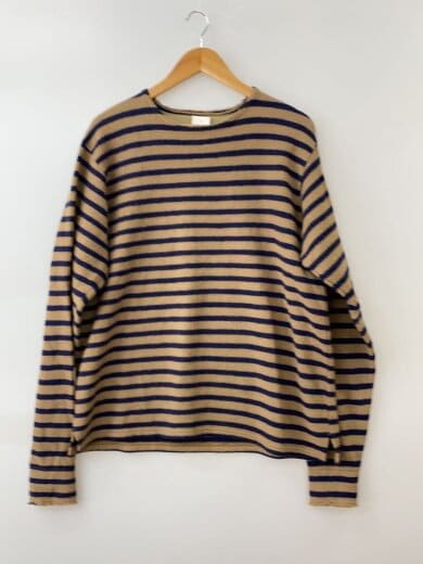 商品画像：ニット・セーター(厚手)/3/ウール/BRW/ボーダー// 1
