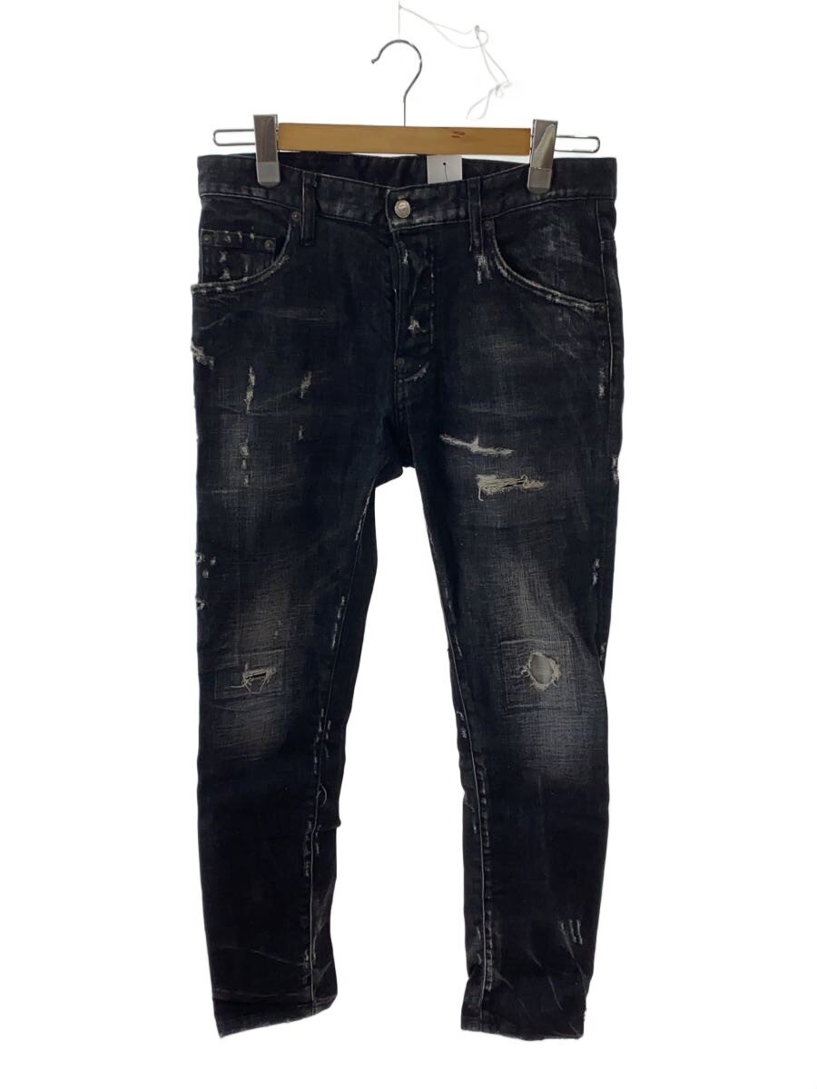 DSQUARED2 / スキニーパンツ/46/コットン/BLK/無地/S74LB0398 S30357