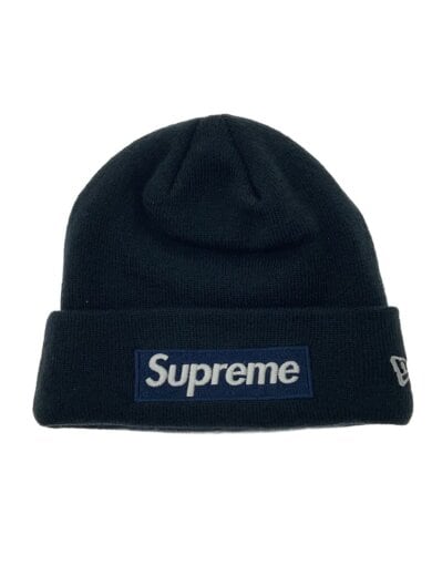 画像：Supreme × NEW ERAnew era/box logo/ニットキャップ/FREE/アクリル/NVY/無地/メンズ1