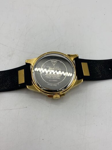 商品画像：クォーツ腕時計/アナログ/ラバー/GLD/BLK/U1132G1 3