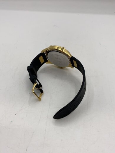 商品画像：クォーツ腕時計/アナログ/ラバー/GLD/BLK/U1132G1 4