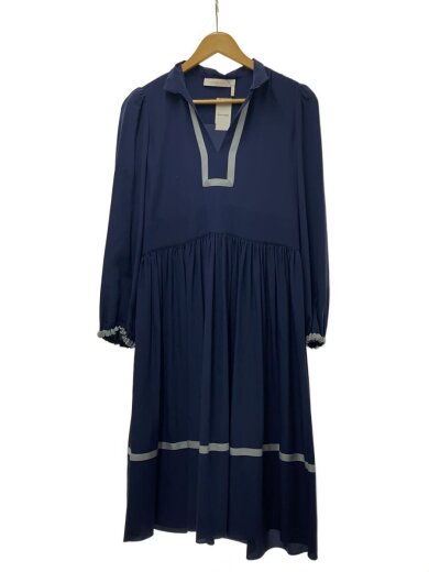 商品画像：長袖ワンピース/34/ポリエステル/NVY 1