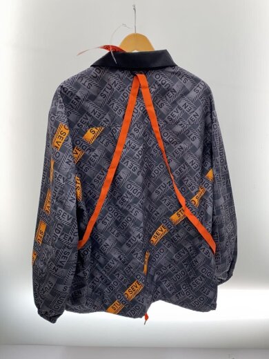 商品画像：コーチジャケット/L/ポリエステル/GRY/総柄/70864538 2
