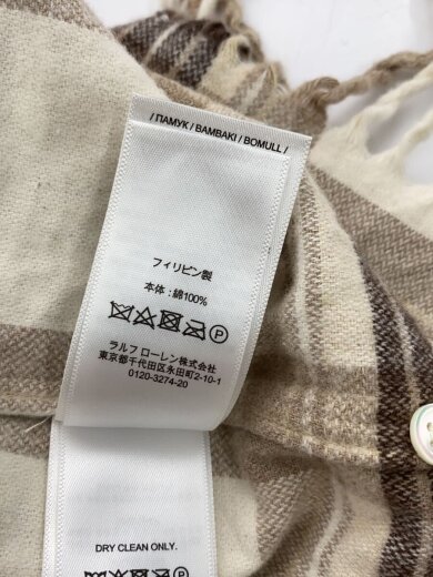 商品画像：長袖ワンピース/--/コットン/CRM/チェック 5