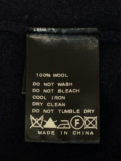 商品画像：カーディガン(薄手)/--/ウール/NVY/無地/13-080-500-7090-3-0// 4