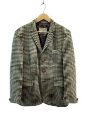 60s/クルミボタン/テーラードジャケット/--/ウール/BRW/千鳥格子