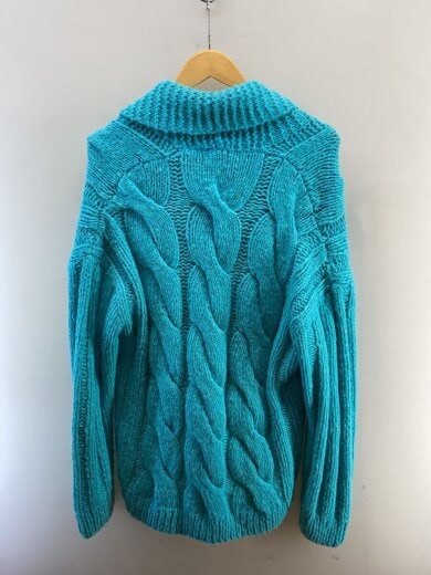 商品画像：ベビーアルパカ/カーディガン(厚手)/S/アルパカ/BLU/61-02-04-02004 2