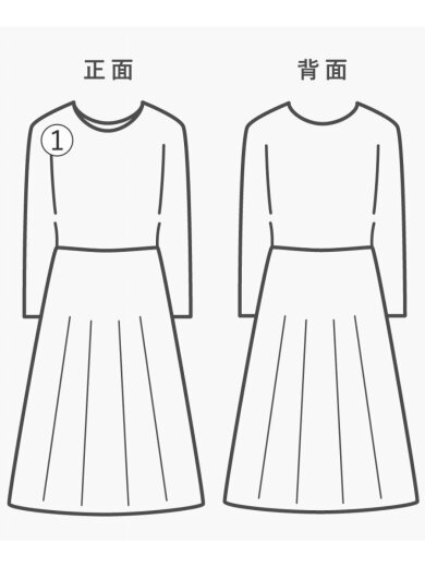 商品画像：フレア/フリル/ティアード/ラベンダー/半袖ワンピース/42/ポリエステル/PUP/3042MDA 7