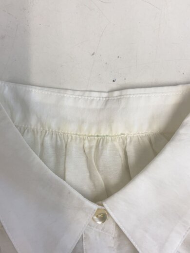 商品画像：ソフトローンギャザー/半袖シャツ/--/レーヨン/WHT/無地/25-050-200-2180-2-0// 8