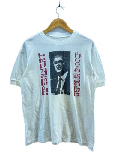 商品画像：80s/nepectponka/両面/シミ有/Tシャツ/--/コットン/WHT// 1