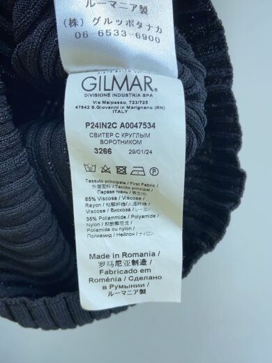商品画像：半袖カットソー/ニット/ロゴ/24ss/レーヨン/BLK/無地/24A-A004-7534// 3