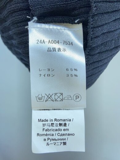 商品画像：半袖カットソー/ニット/ロゴ/24ss/レーヨン/BLK/無地/24A-A004-7534// 4