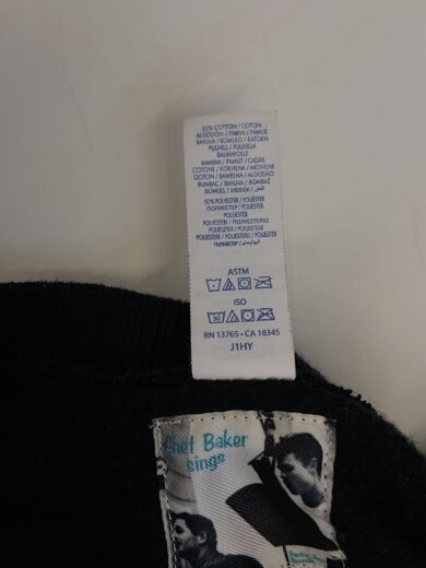 商品画像：スウェット/M/コットン/BLK/無地 5