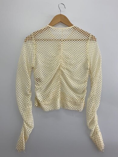 商品画像：24SS/Mesh Shirring Cardigan/FREE/ポリエステル/CRM/無地/12420601// 2
