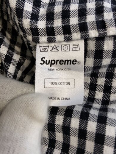 商品画像：ギンガムオックスフォード/長袖シャツ/L/コットン/BLK/ギンガムCK 4