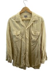 50s～60s/TOOKE/開襟/長袖シャツ/XL/ウール/CRM/