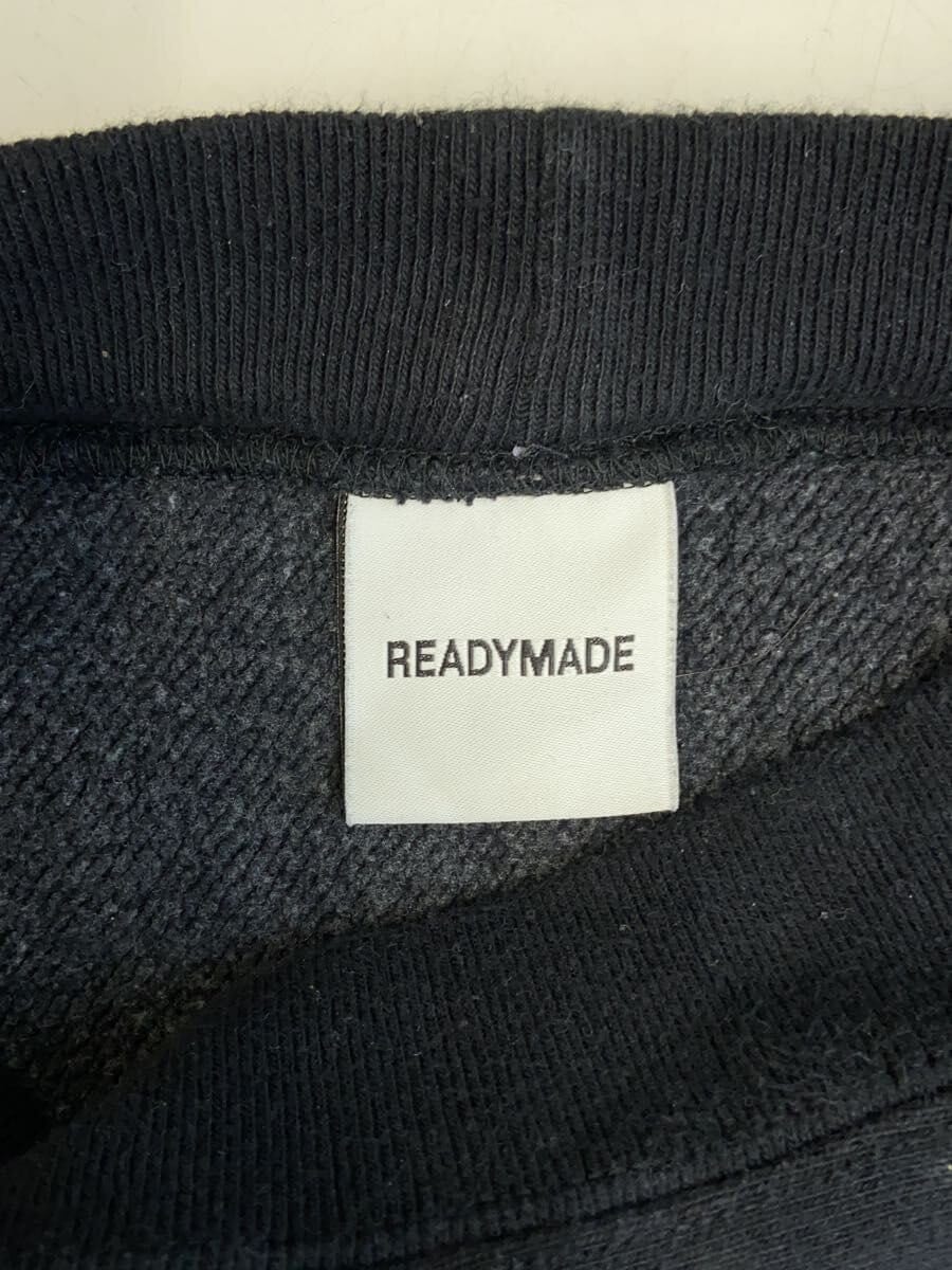 LADYMADE / 23AW/M-NECK SWT SMILE/スウェット/XXL/コットン/BLK/RE-C0-BK-00-00-246