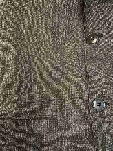 商品画像：40s～50s/ブラックシャンブレー/アトリエコート/コート/コットン/GRY/ 3