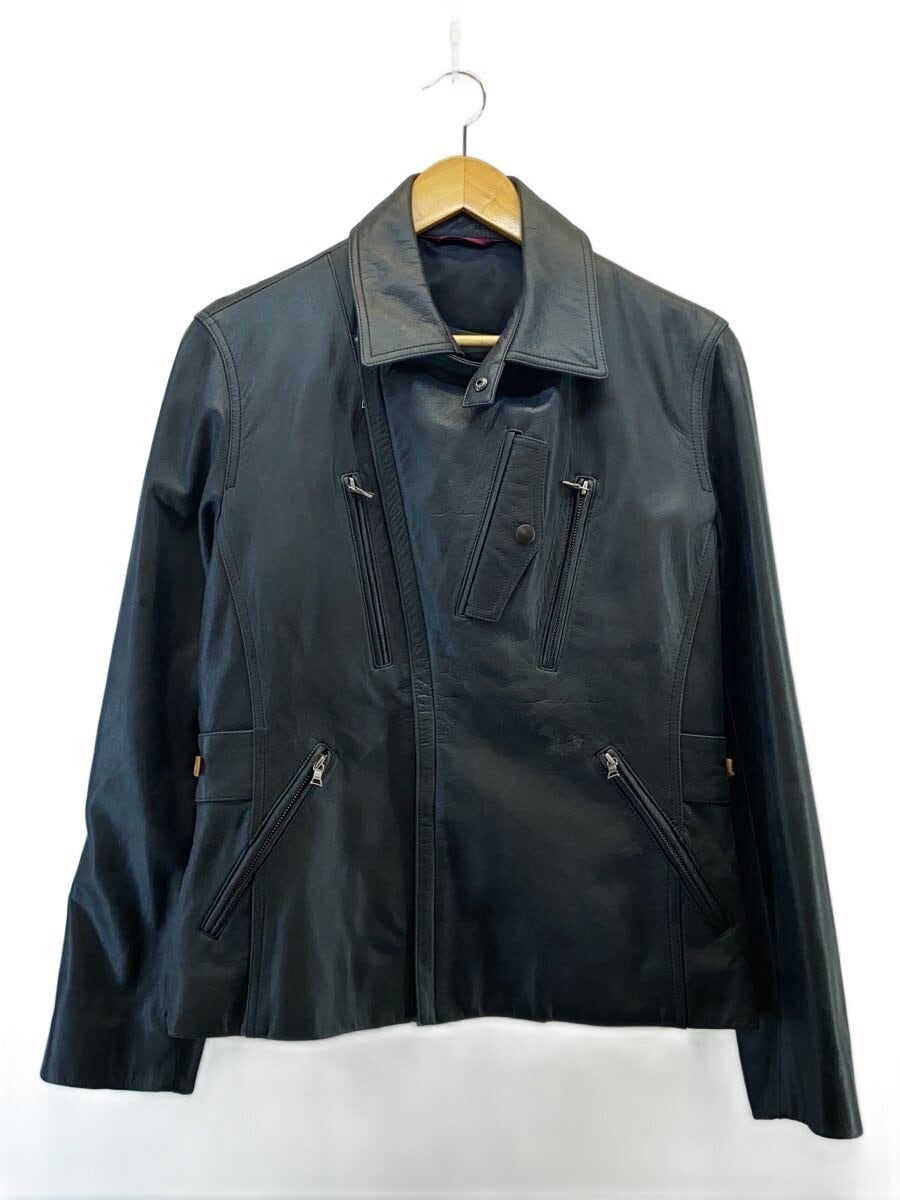 Paul Smith / ダブルライダースジャケット/M/牛革/BLK/無地/463225 k