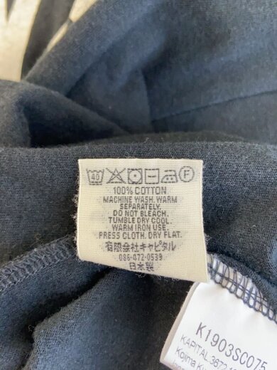 商品画像：wapisabi/Tシャツ/2/--/BLK/無地/k1903sc075 5