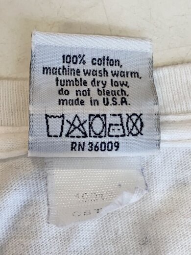 商品画像：90s/穴有り/Tシャツ/M/コットン/WHT/無地// 4