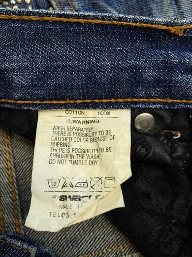 商品画像：00s/裏原/ラインストーン/ボトム/28/--/IDG/ループ千切れ有/ 5