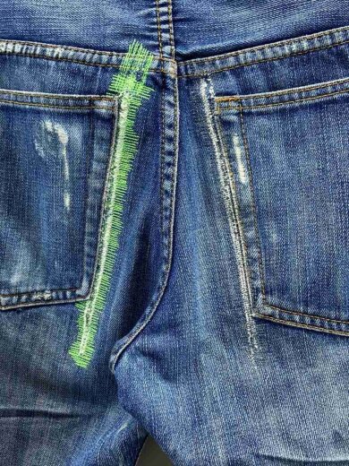 商品画像：00s/裏原/ラインストーン/ボトム/28/--/IDG/ループ千切れ有/ 7