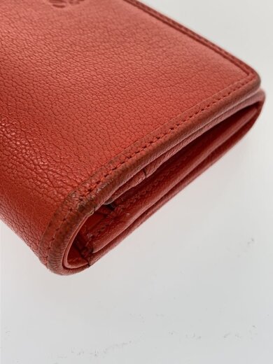 商品画像：2つ折り財布/レザー/RED/無地/レディース// 8