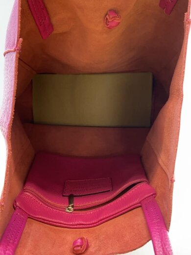 画像：その他ブランドトートバッグ/レザー/PNK/無地5