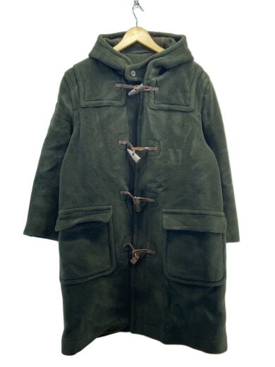 商品画像：イングランド製/ムーアブルック生地//ダッフルコート/--/ウール/GRN/無地// 1