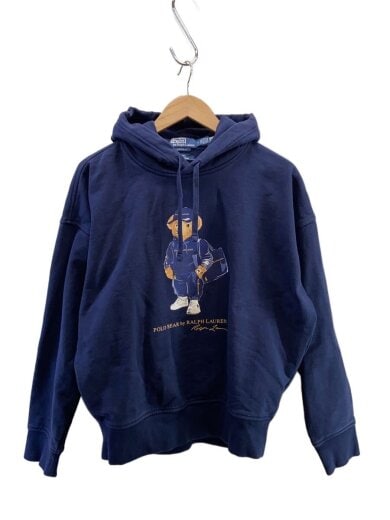 商品画像：ポロベア/パーカー/M/コットン/NVY/無地 1