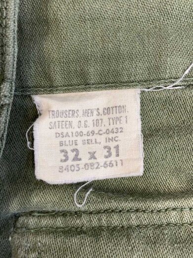 商品画像：69年製/ベイカーパンツ/ボトム/32/コットン/KHK/無地// 4