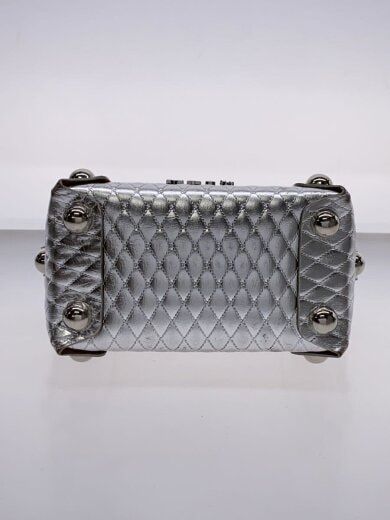 商品画像：25aw/ケーキボックス/ハンドバッグ/レザー/SLV/無地// 4