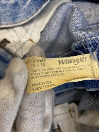 商品画像：80s/13MWZ/ペンキ飛び/雰囲気系/パッチ欠損/ストレートパンツ/30/デニム/BLU 5