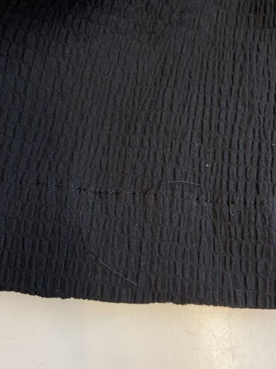 商品画像：25ss/B. サッカーVネックワンピース/38/コットン/BLK/25-040-900-5060-3-0 5