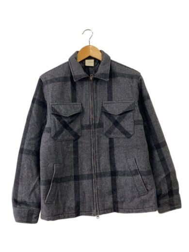 商品画像：00s/胸ポケット/ジャケット/M/ポリエステル/GRY/チェック 1