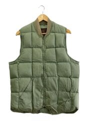 70s～80s/黒タグ/CANADIAN VEST/ダウンベスト/42/GRN/