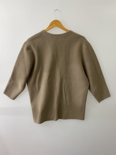 商品画像：ダブルフェイスフォックス Vネックカーディガン/S/ウール/BEG/無地/11-02-34-02204 2